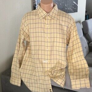 Born Handcrafted Plaid Button Down Long Sleeve XL